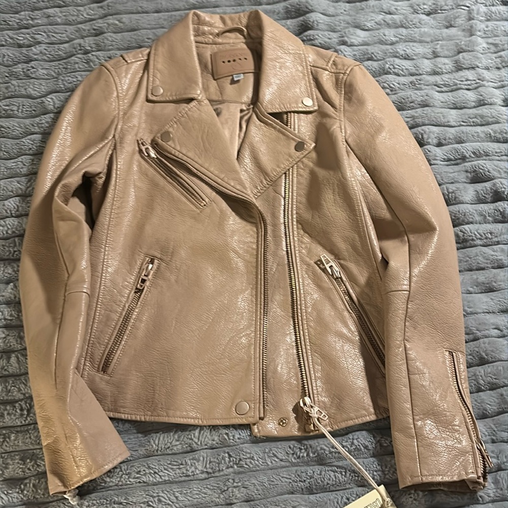 Faux leather jacket